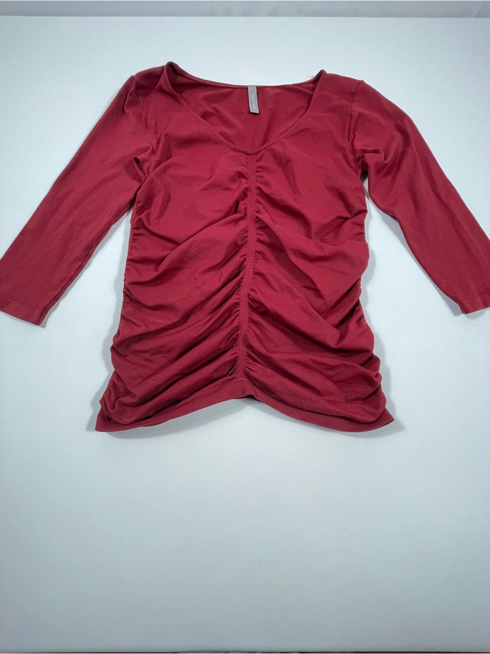 last tango top M/L Burgundy V Neck Long Sleeve Top SKU#0200